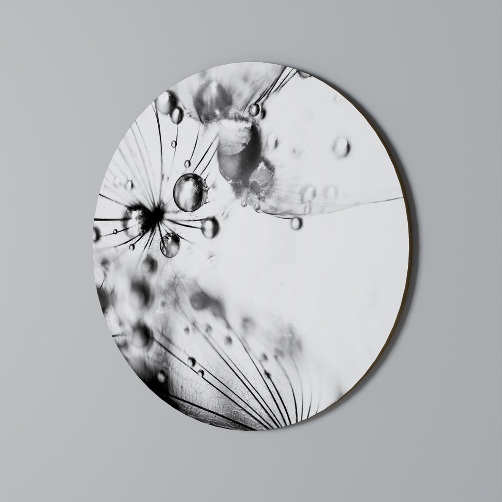 ELEGANT DROPLETS Round Wall Art