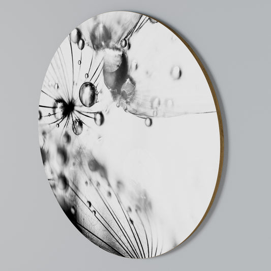 ELEGANT DROPLETS Arte de pared redondo