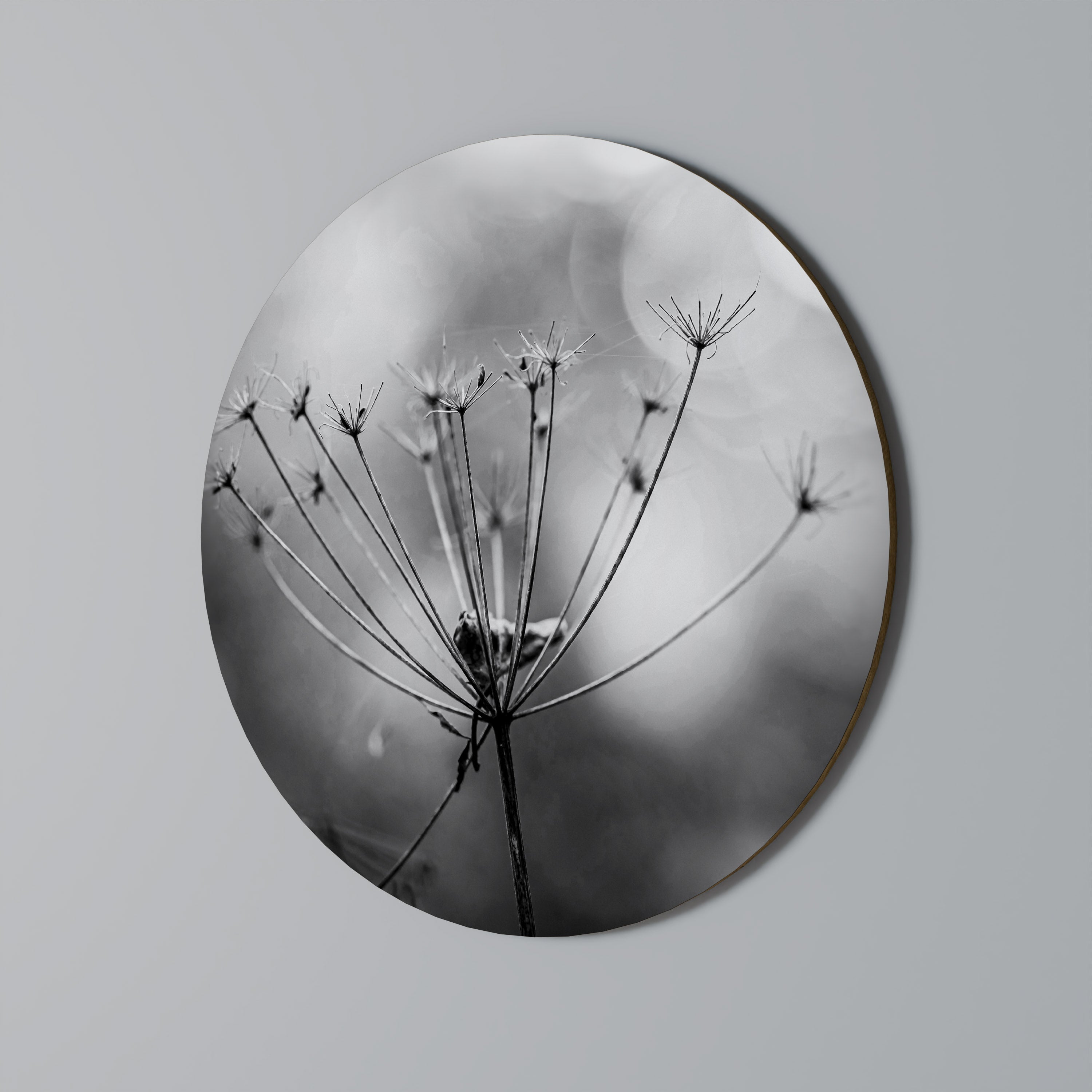 MINIMALIST BLOOM Round Wall Art