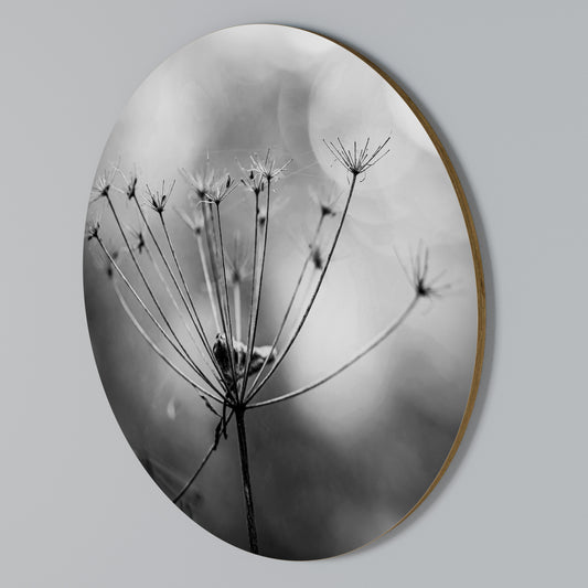 MINIMALIST BLOOM Arte de pared redondo
