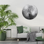 MINIMALIST BLOOM Round Wall Art