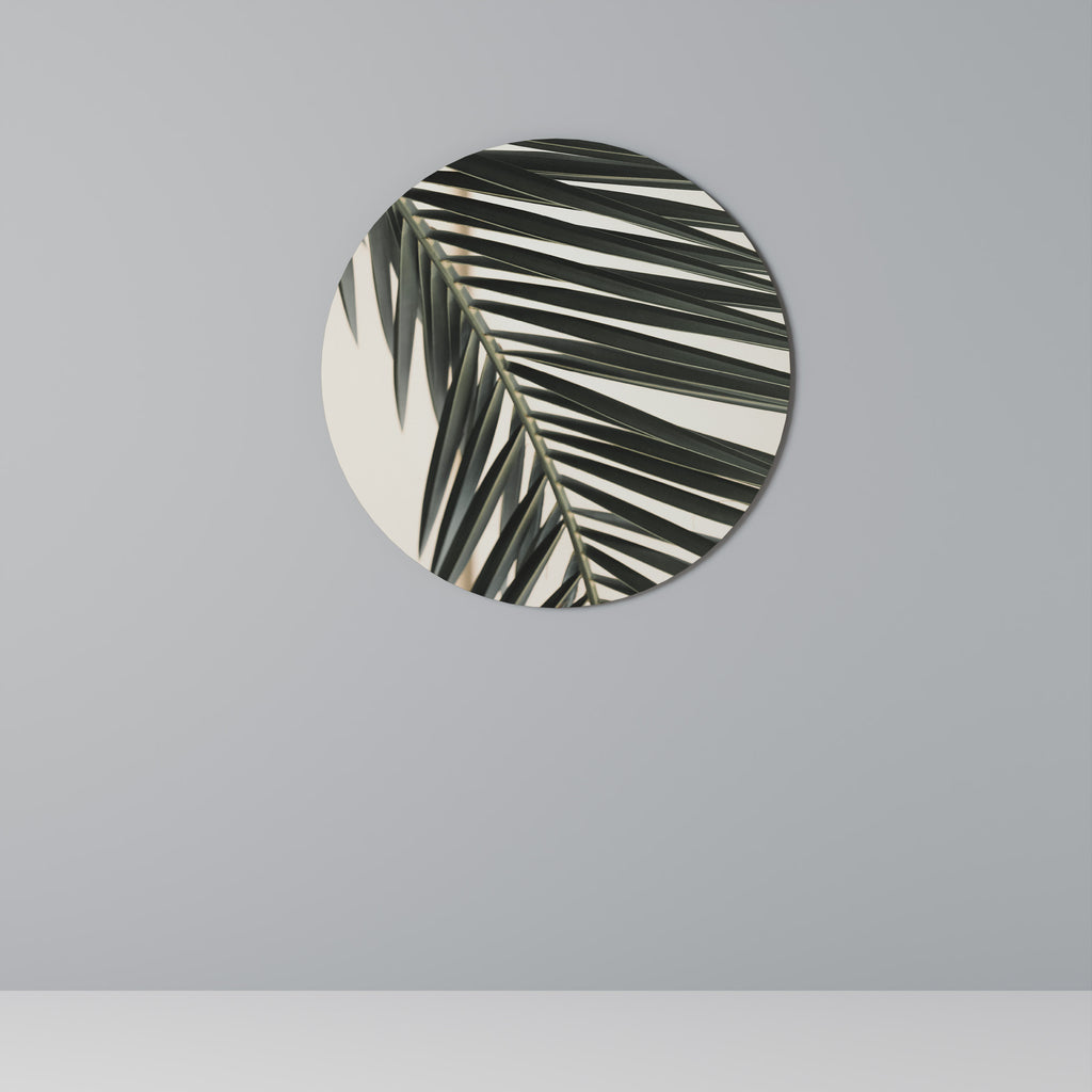 PALM SYMPHONY Round Wall Art