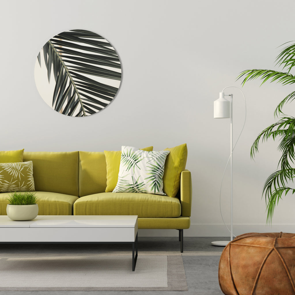 PALM SYMPHONY Round Wall Art