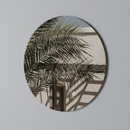 PALM SHADOW DANCE Round Wall Art
