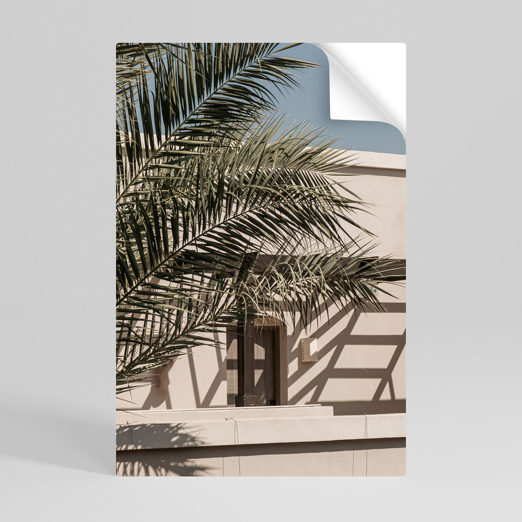 PALM SHADOW DANCE Peel and Stick Vertical Poster