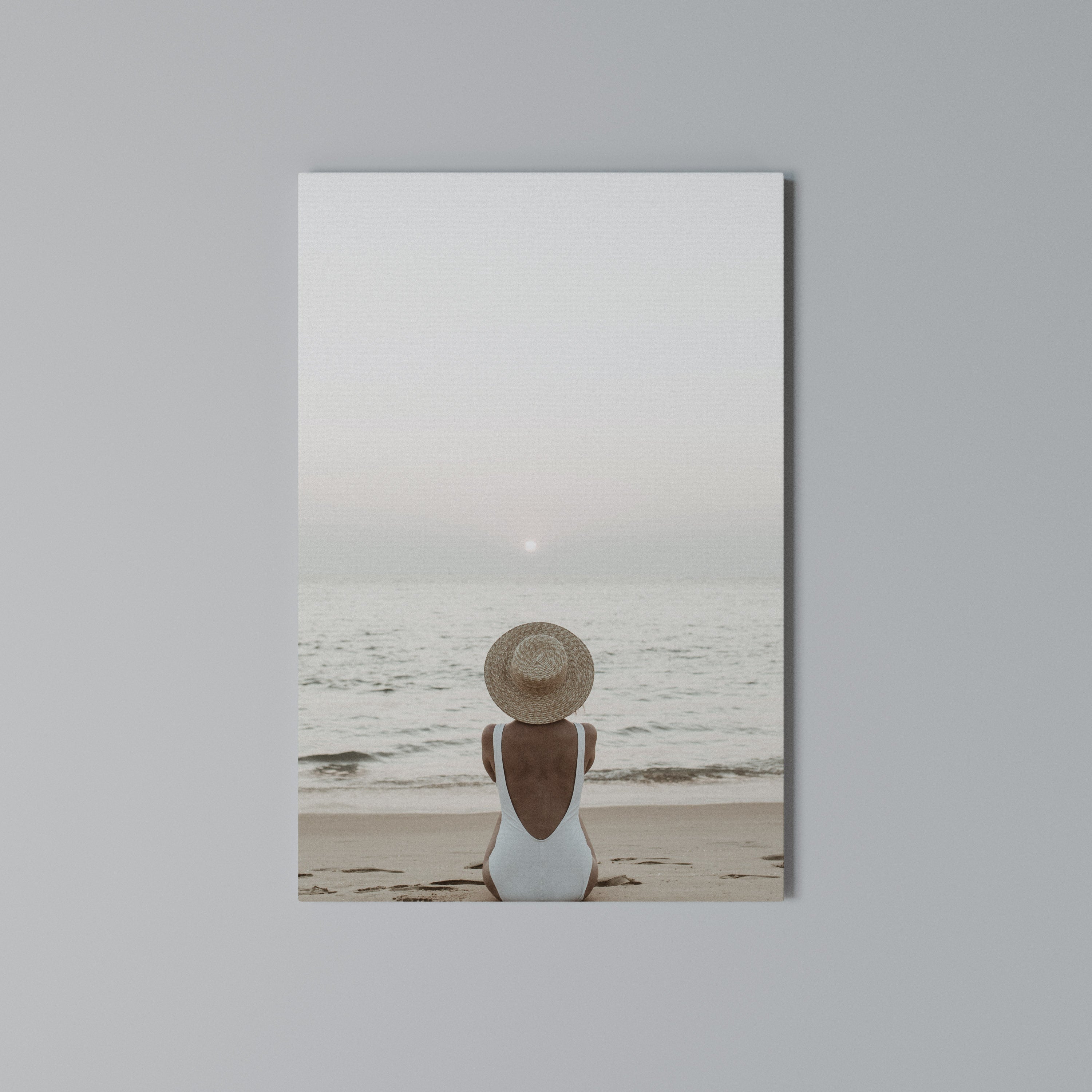 SAND AND SOLITUDE Vertical Canvas Print