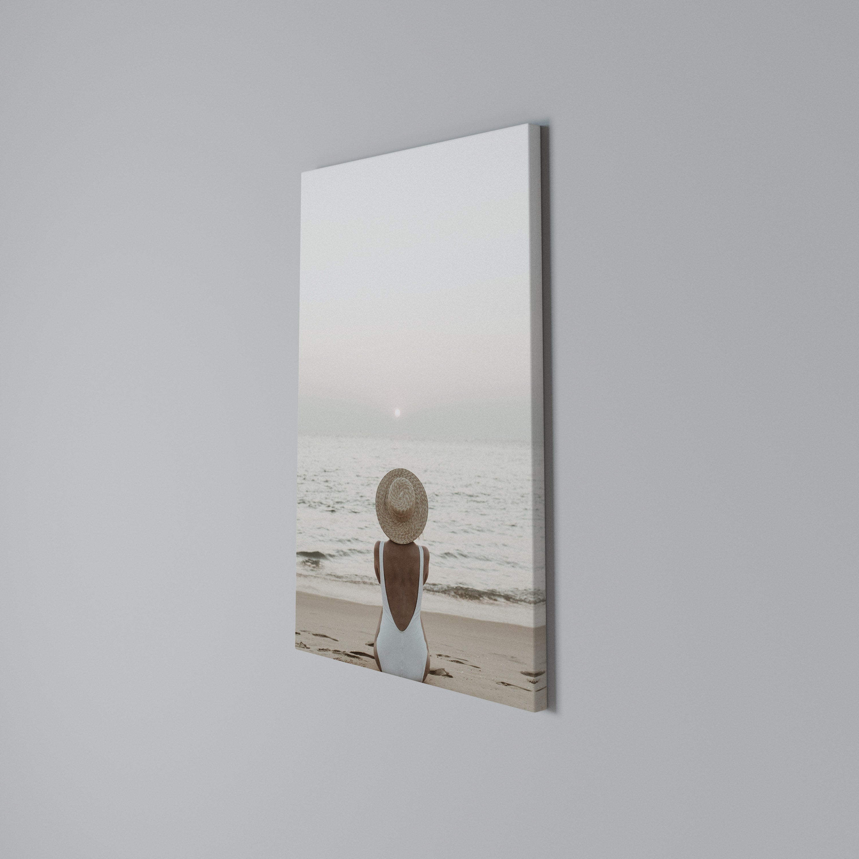 SAND AND SOLITUDE Vertical Canvas Print