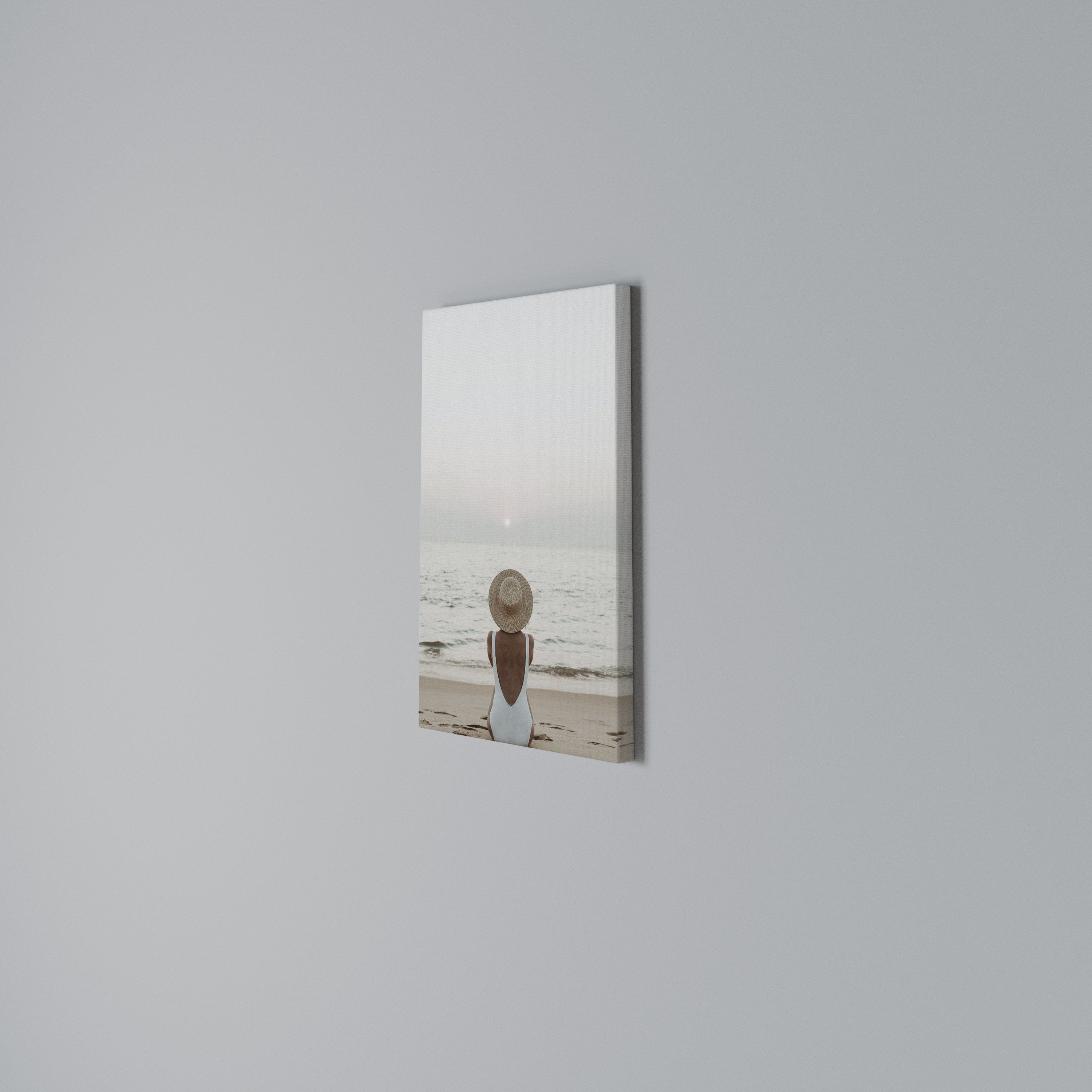 SAND AND SOLITUDE Vertical Canvas Print