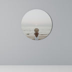 SAND AND SOLITUDE Round Wall Art