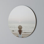 SAND AND SOLITUDE Round Wall Art