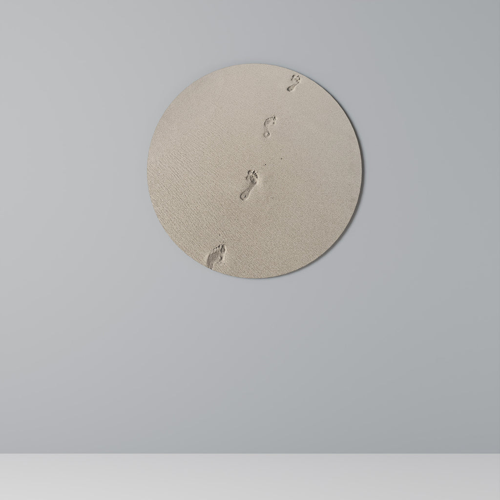 BEACH BOUND PATHWAYS Round Wall Art