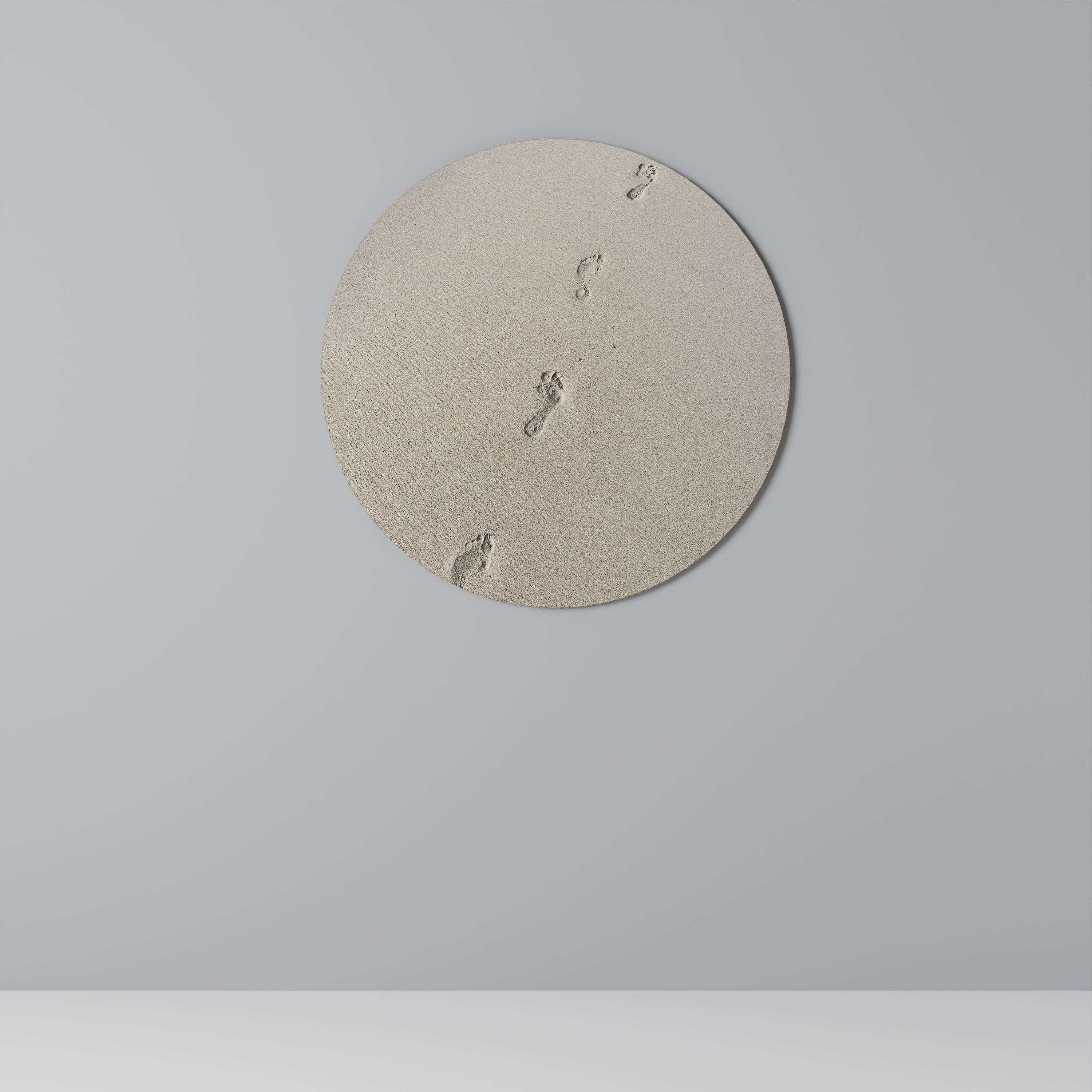 BEACH BOUND PATHWAYS Round Wall Art