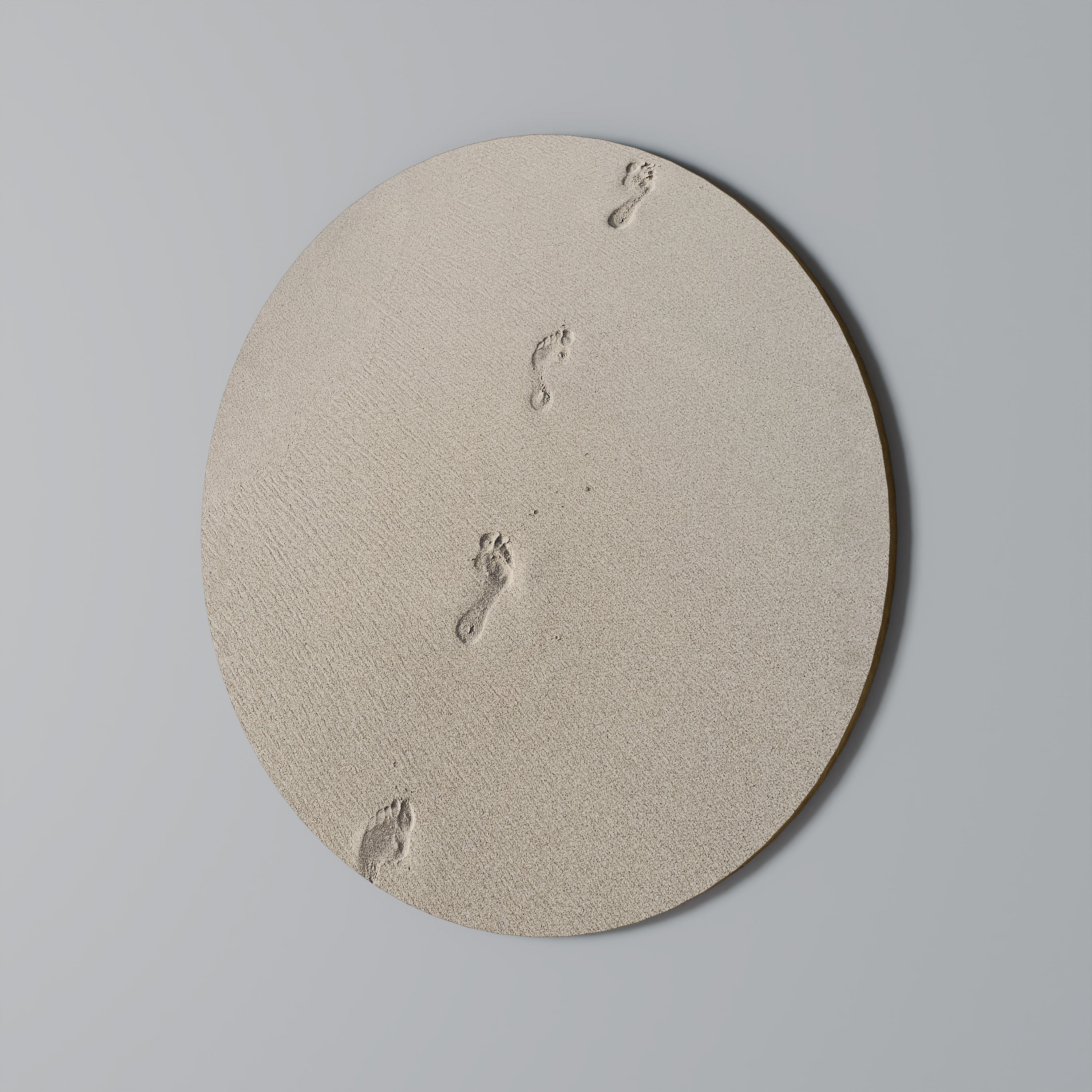 BEACH BOUND PATHWAYS Round Wall Art
