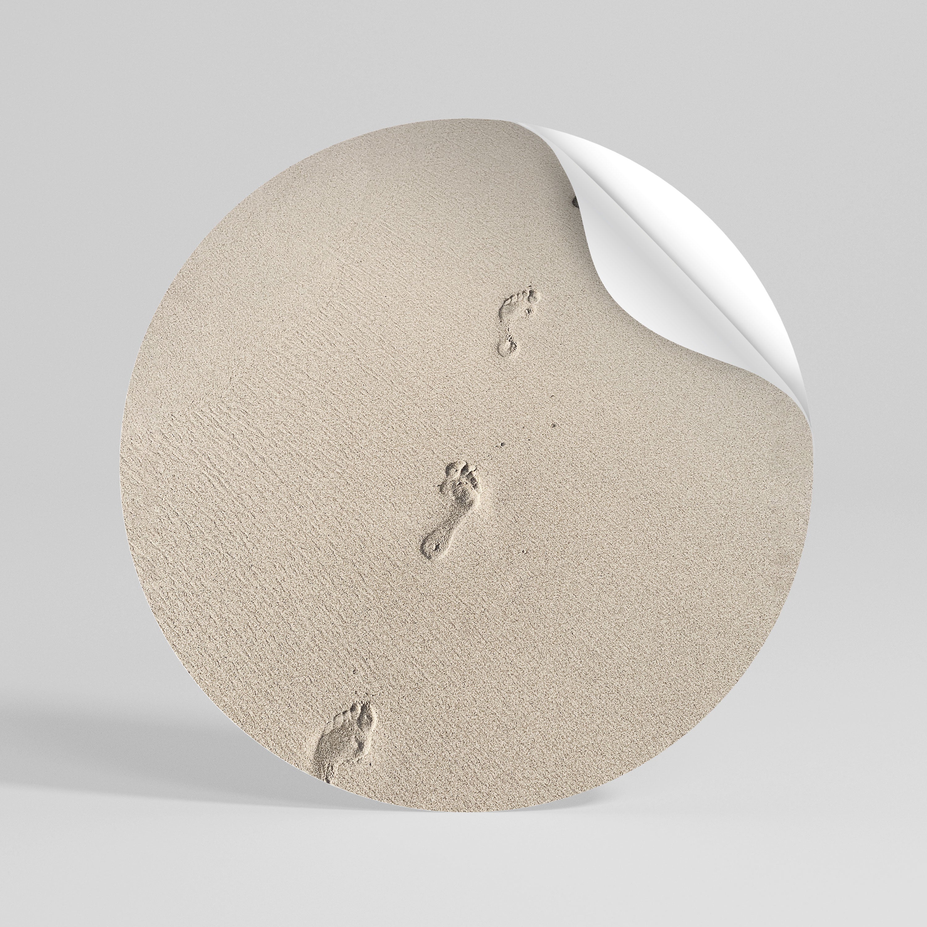 BEACH BOUND PATHWAYS Vinilo adhesivo redondo