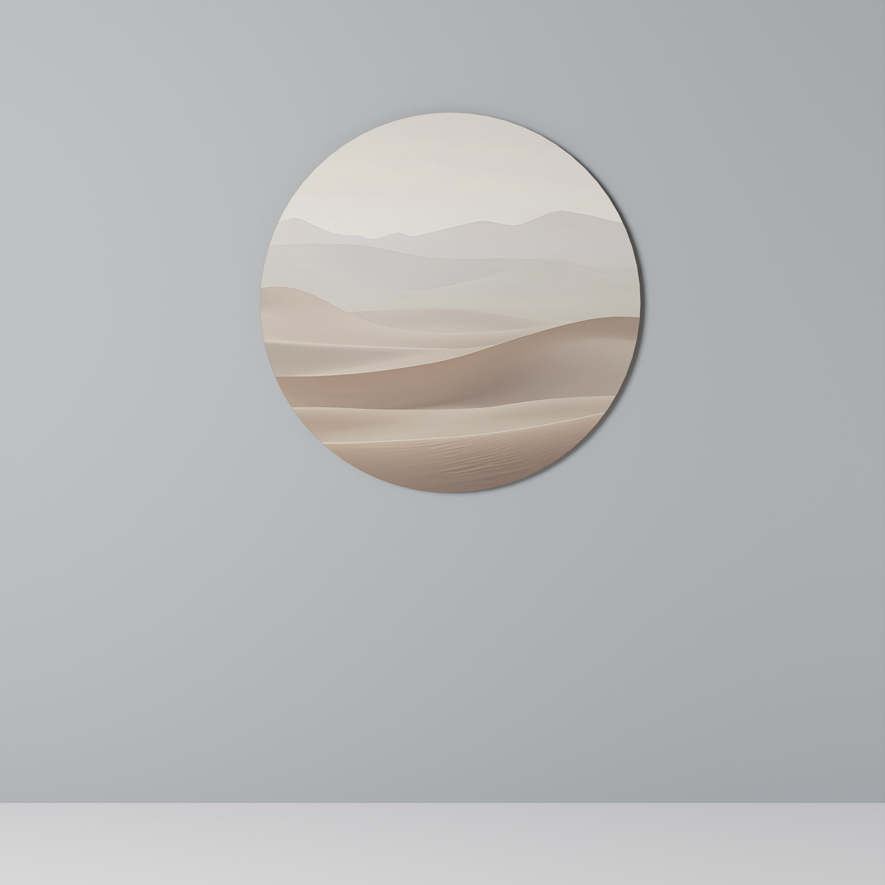 SUBTLE SANDS Round Wall Art