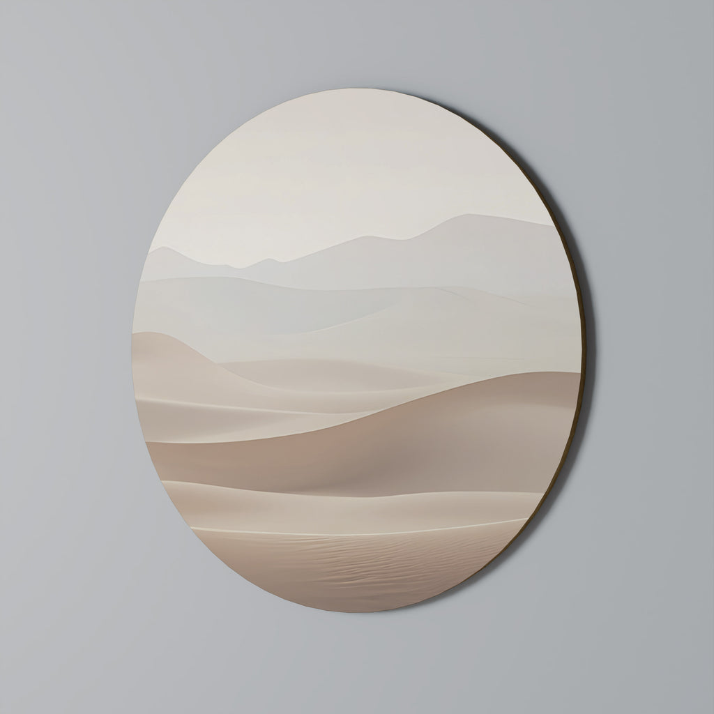 SUBTLE SANDS Round Wall Art