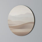SUBTLE SANDS Round Wall Art