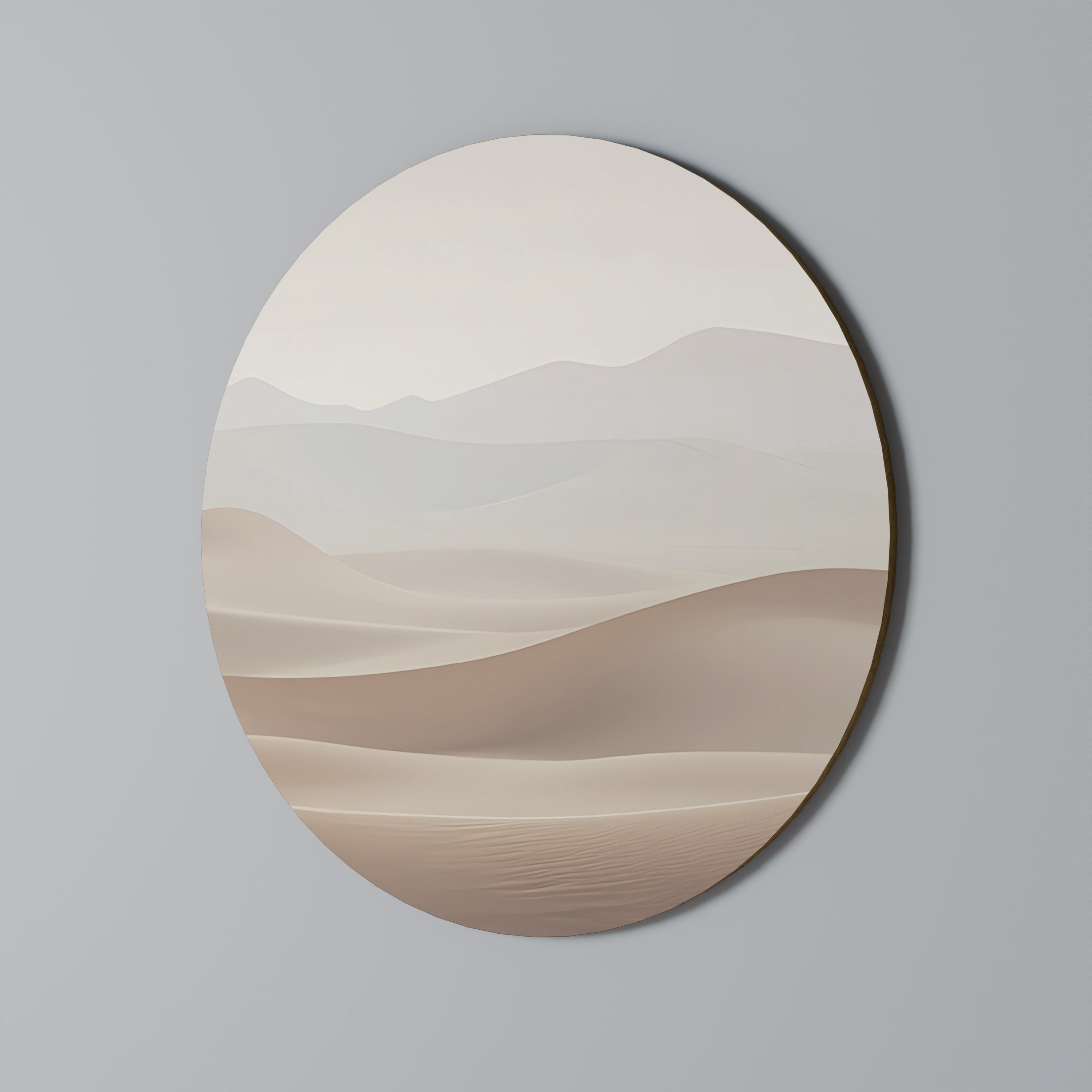 SUBTLE SANDS Round Wall Art