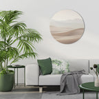 SUBTLE SANDS Round Wall Art