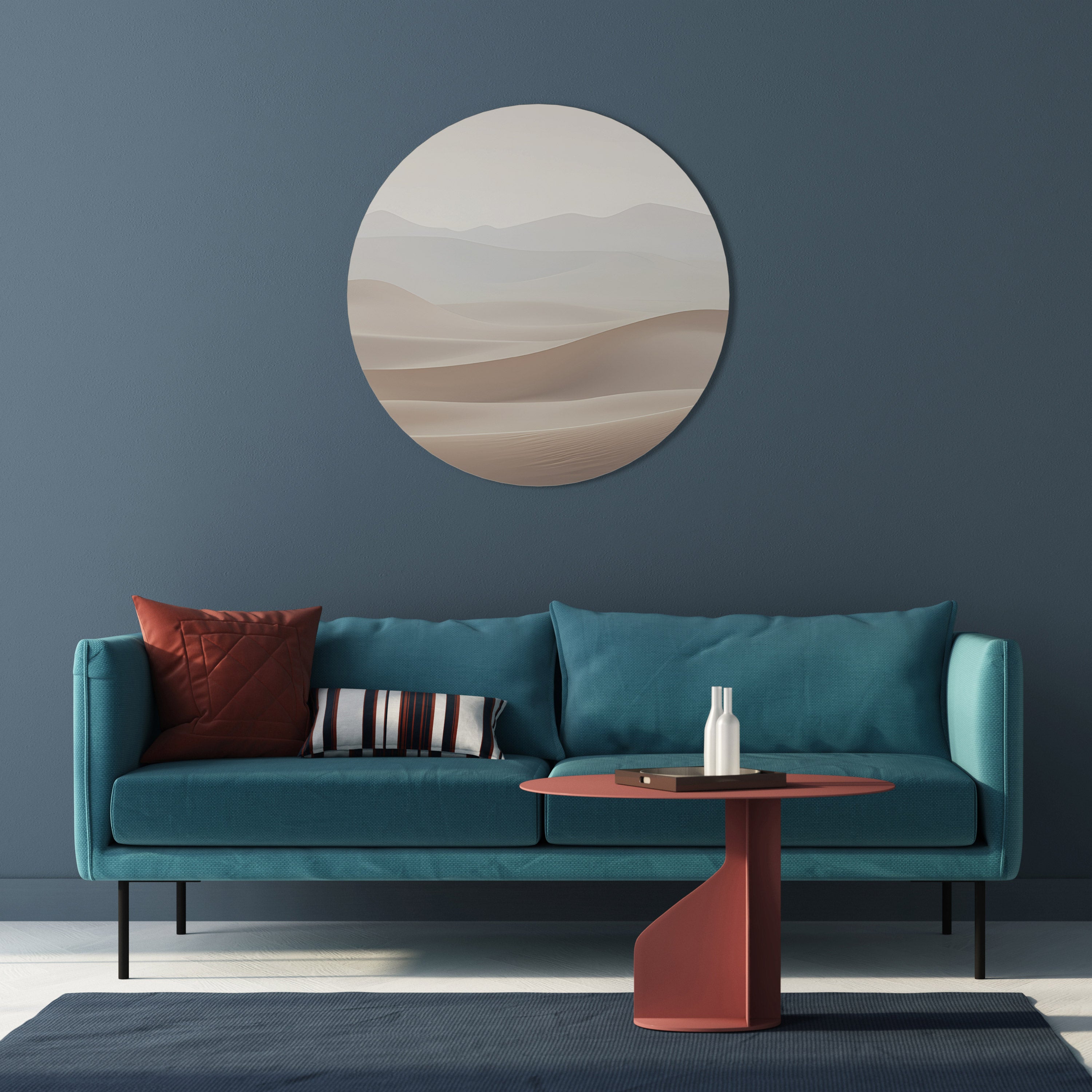 SUBTLE SANDS Round Wall Art