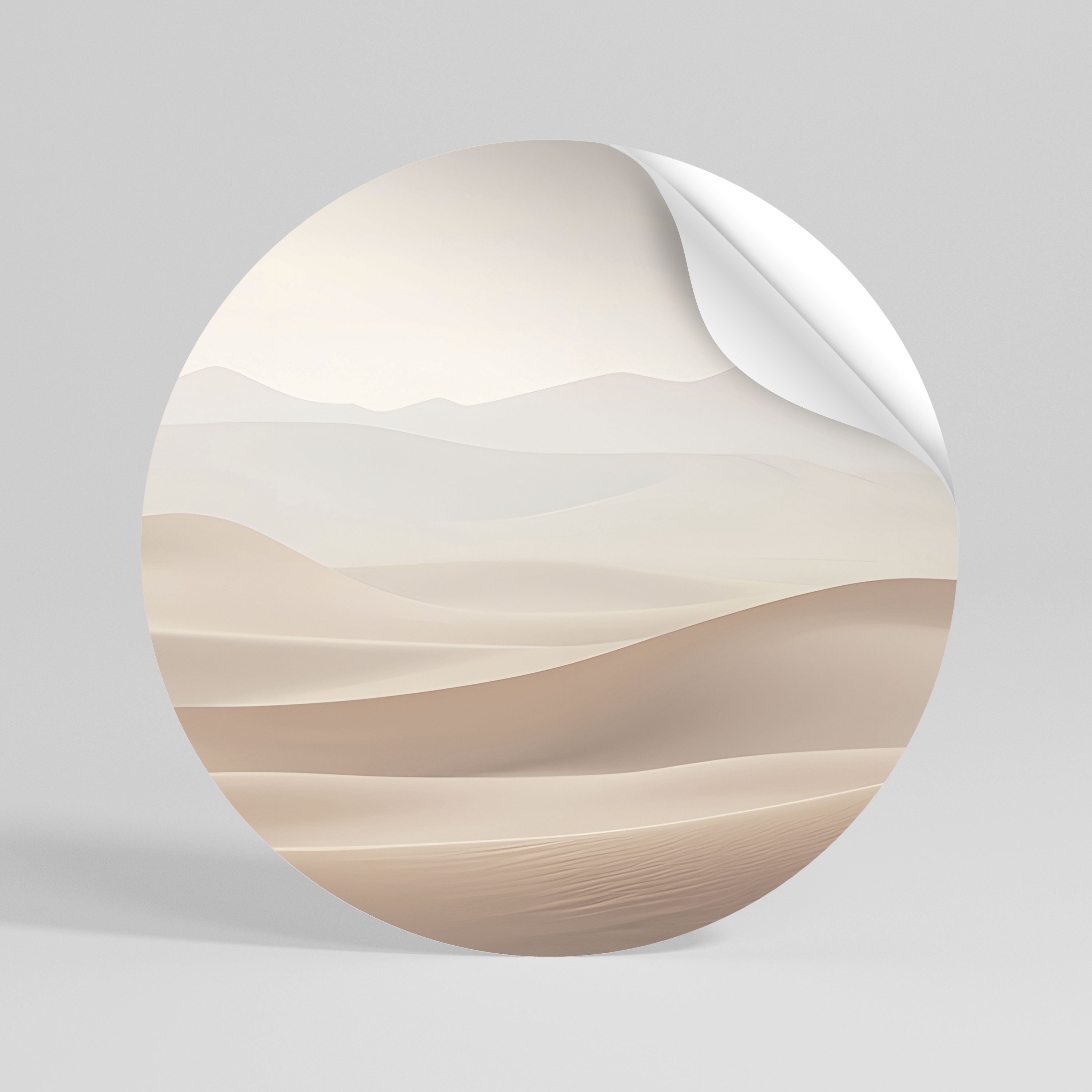 SUBTLE SANDS Vinilo adhesivo redondo