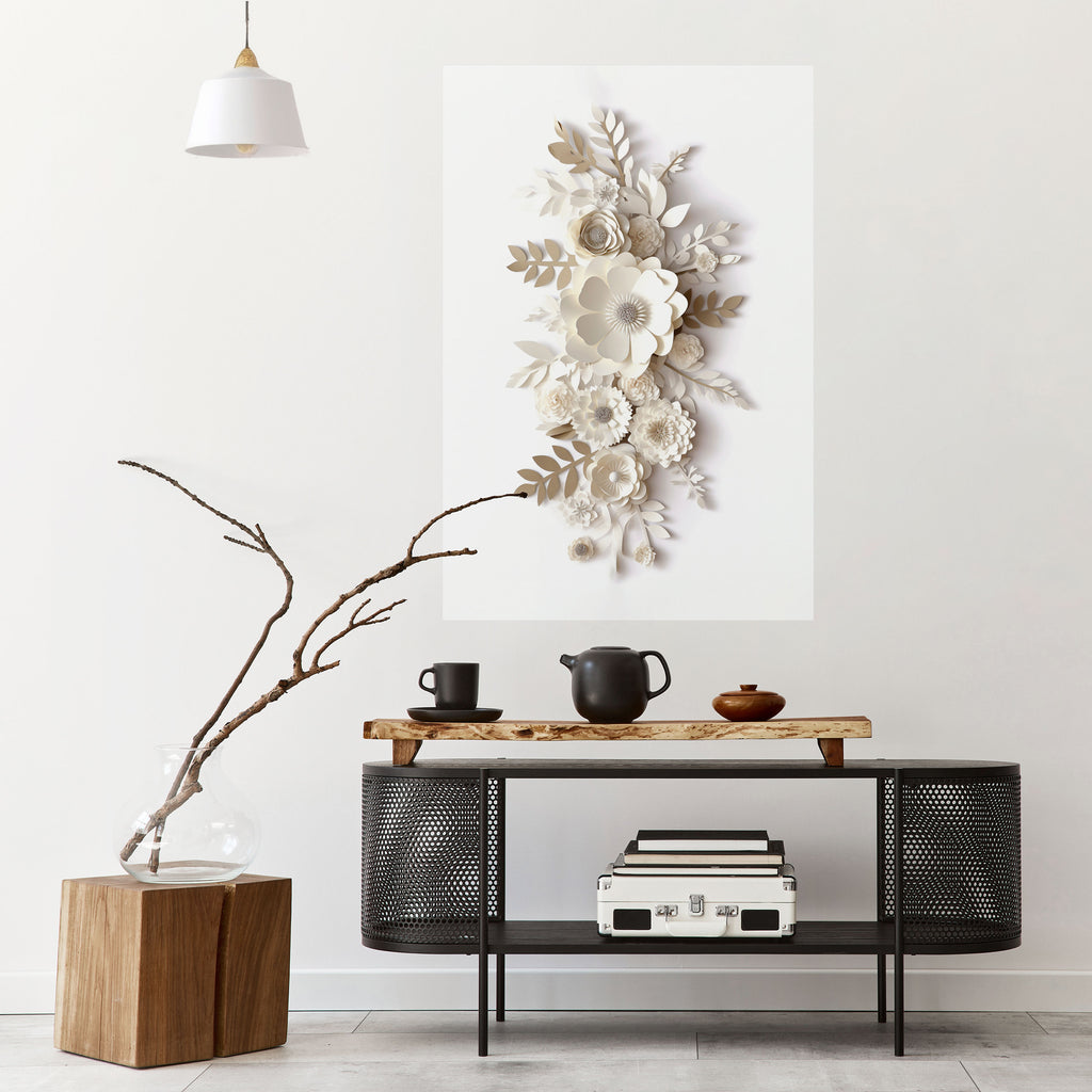 BLUSHING BOUQUET Peel and Stick Vertical Poster