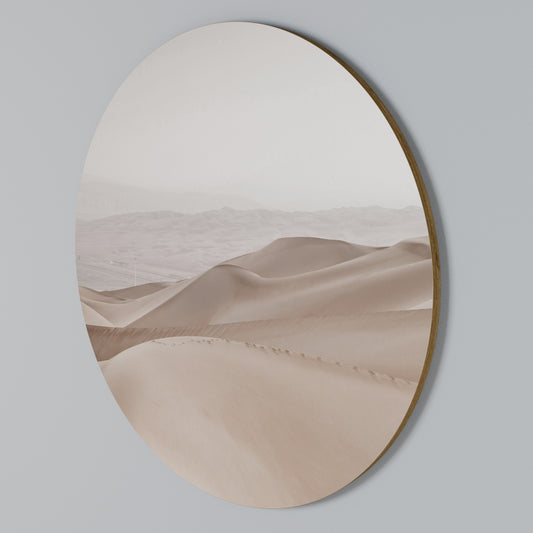TRANQUIL TIDES Arte de pared redondo