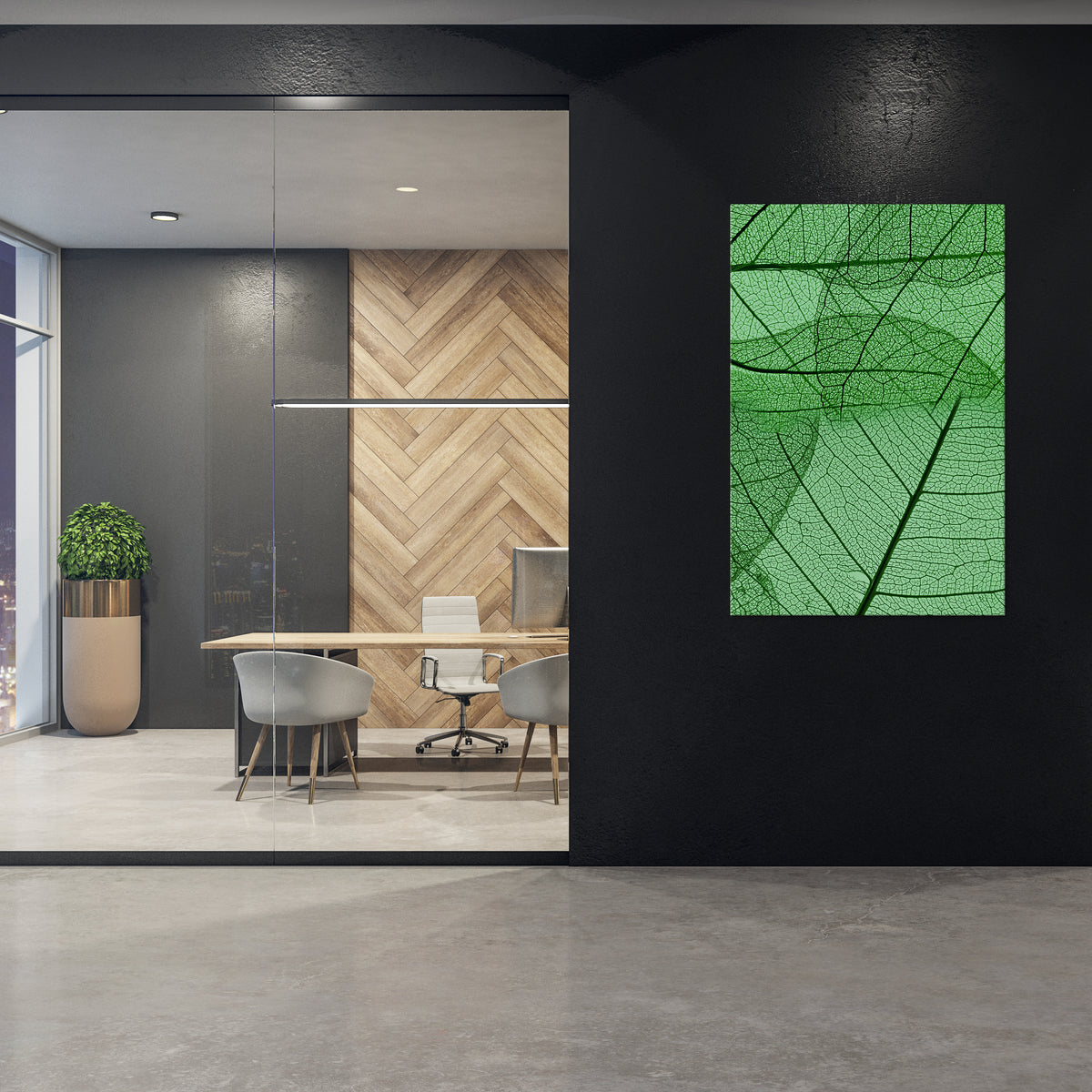 VEINS OF LIFE Vertical Canvas Print