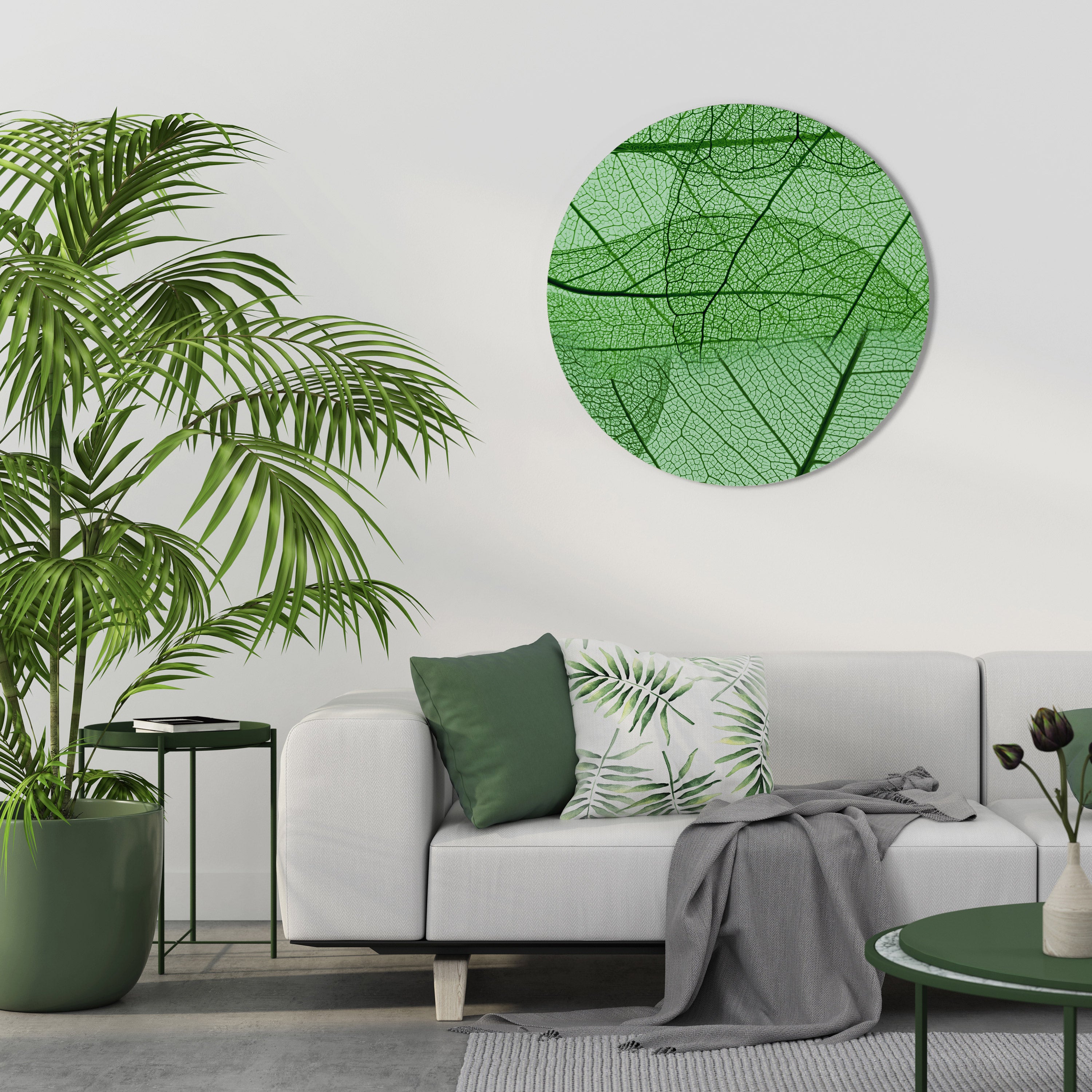 VEINS OF LIFE Round Wall Art