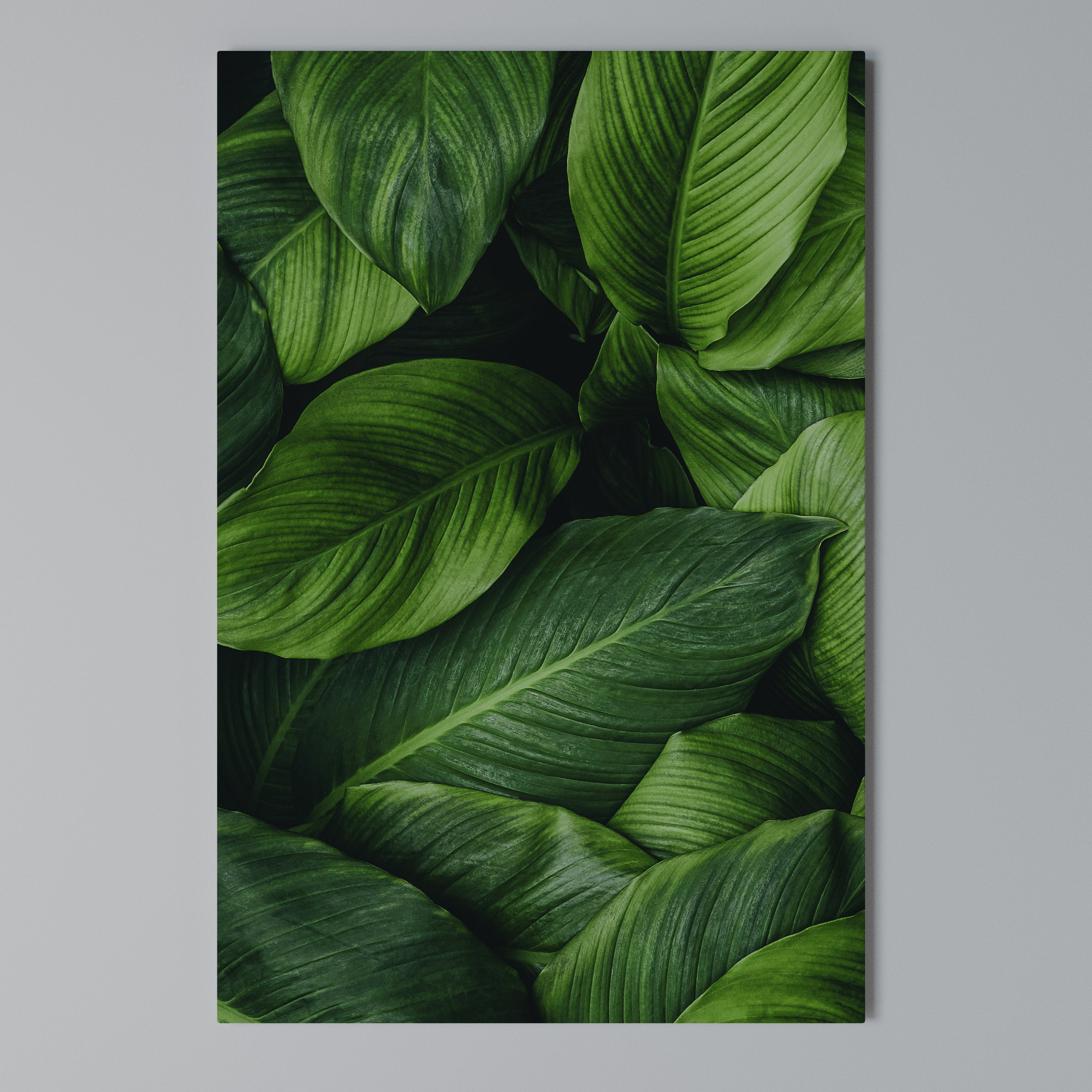 VIBRANT LEAFY EMBRACE Vertical Canvas Print
