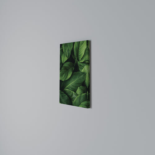 VIBRANT LEAFY EMBRACE Cuadro en lienzo vertical