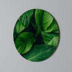 VIBRANT LEAFY EMBRACE Decoración de Pared Redonda