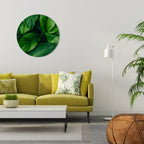 VIBRANT LEAFY EMBRACE Decoración de Pared Redonda