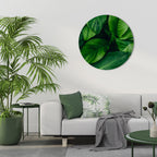 VIBRANT LEAFY EMBRACE Decoración de Pared Redonda