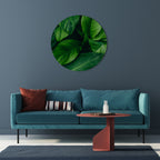 VIBRANT LEAFY EMBRACE Decoración de Pared Redonda