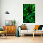 VIBRANT LEAFY EMBRACE Póster Vertical Adhesivo