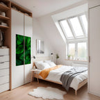 VIBRANT LEAFY EMBRACE Póster Vertical Adhesivo