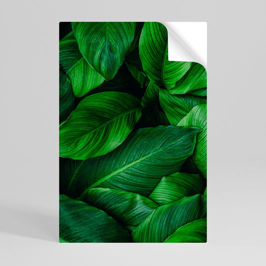 VIBRANT LEAFY EMBRACE Póster adhesivo vertical