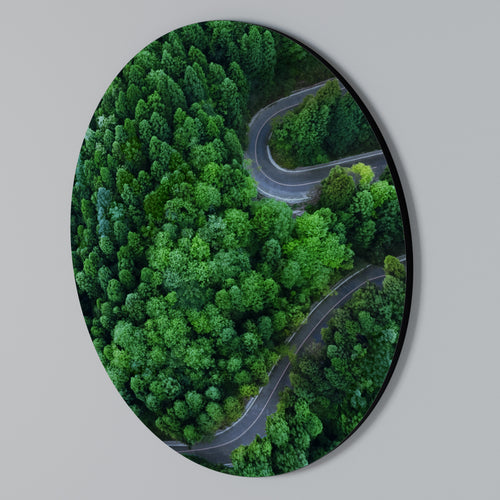 ENCHANTED FOREST RIDE Round Wall Art