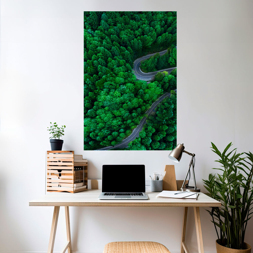 ENCHANTED FOREST RIDE Peel and Stick Vertical Poster