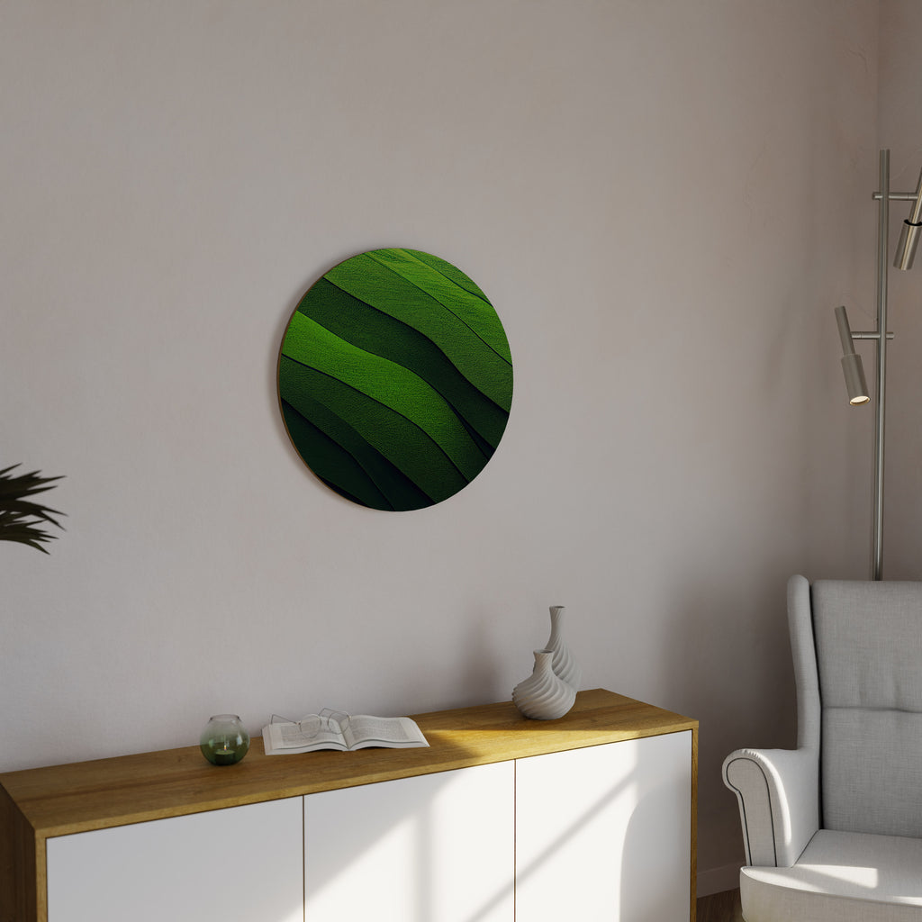 FRESH LANDSCAPE Round Wall Art