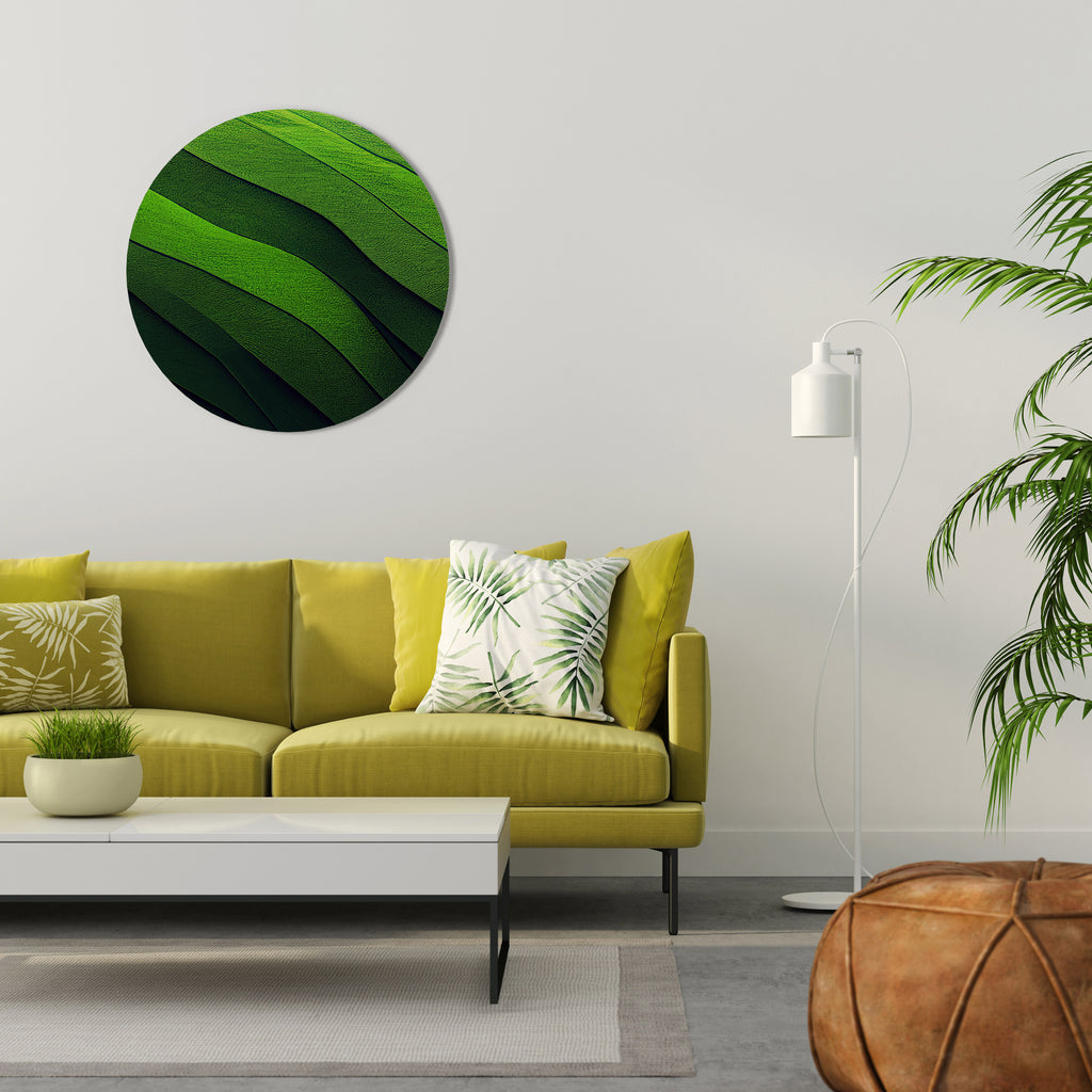 FRESH LANDSCAPE Round Wall Art