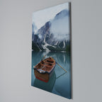 FOGGY MOUNTAIN OASIS Cuadro en lienzo vertical