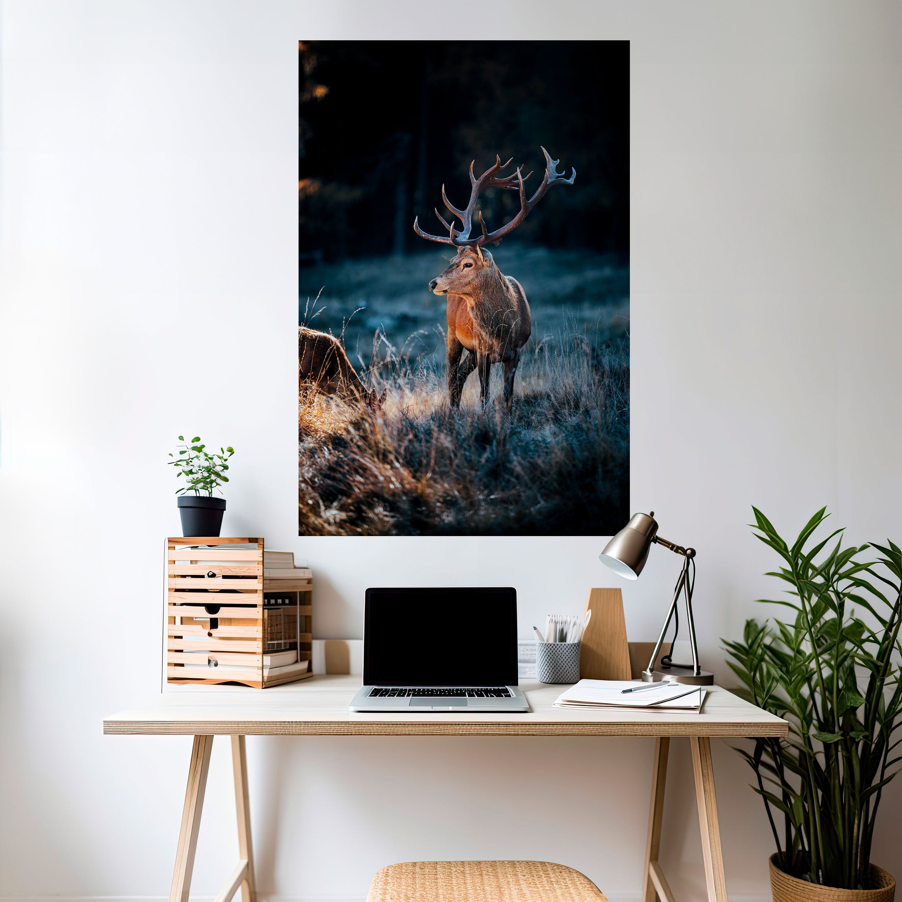 ANTLERED REGALITY Peel and Stick Vertical Poster