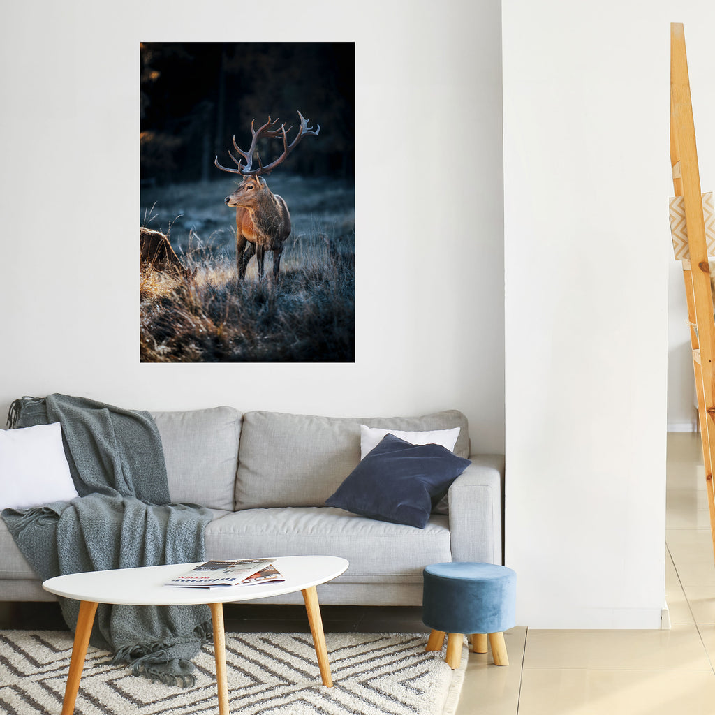 ANTLERED REGALITY Peel and Stick Vertical Poster