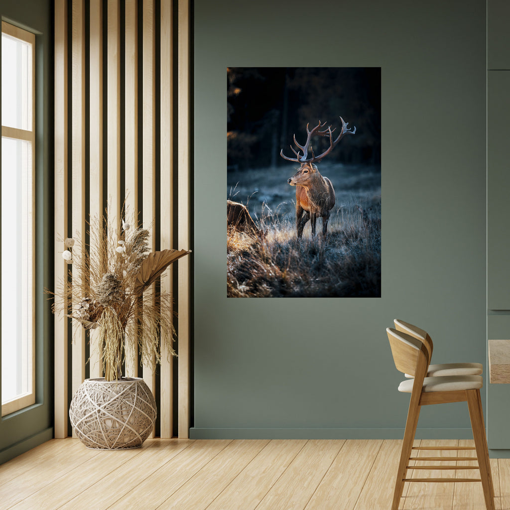 ANTLERED REGALITY Peel and Stick Vertical Poster