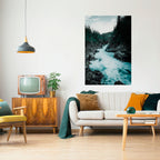 RUSHING REFLECTIONS Póster Vertical Adhesivo