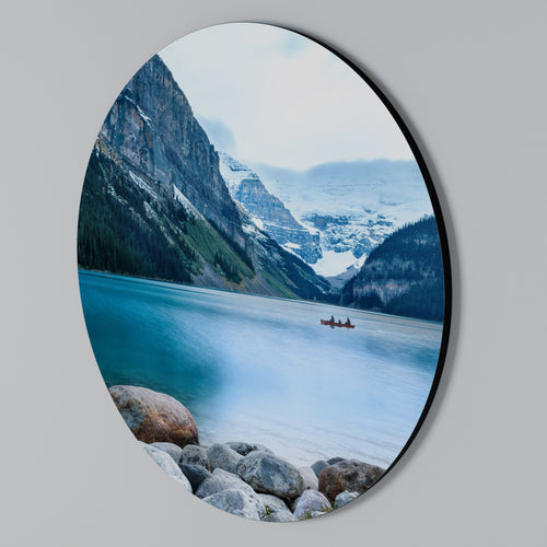 REFLECTIVE WATERS Arte de pared redondo