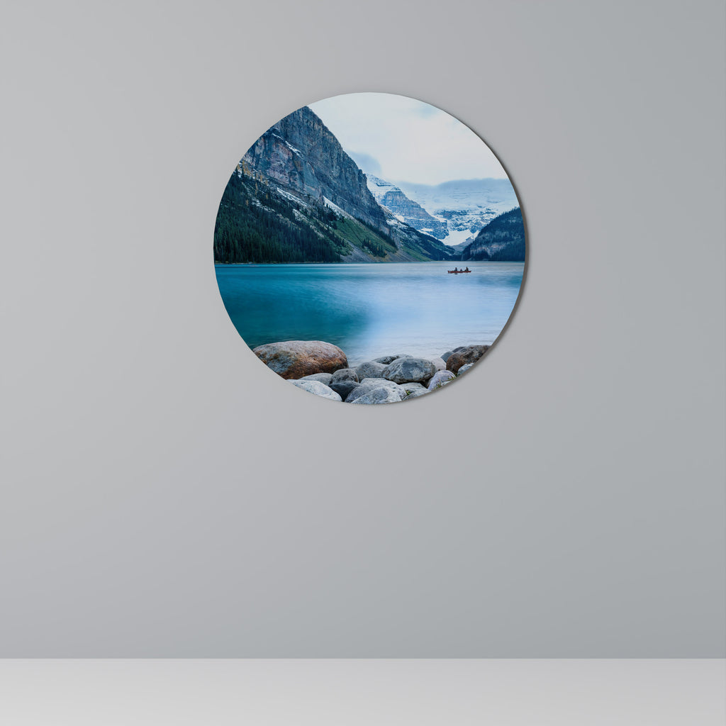 REFLECTIVE WATERS Round Wall Art