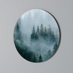 VEIL OF MIST Round Wall Art